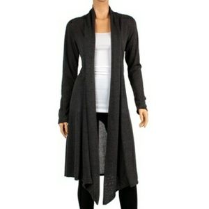 Navy blue long cardigan